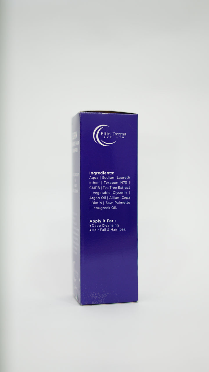 Elfin Essence Hair Shampoo packaging on a white background