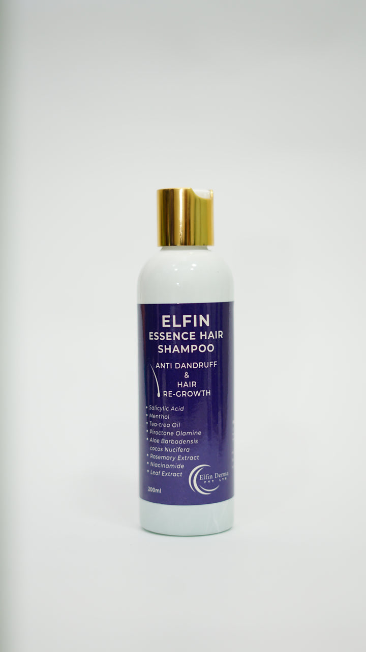 Elfin Essence Hair Shampoo packaging on a white background