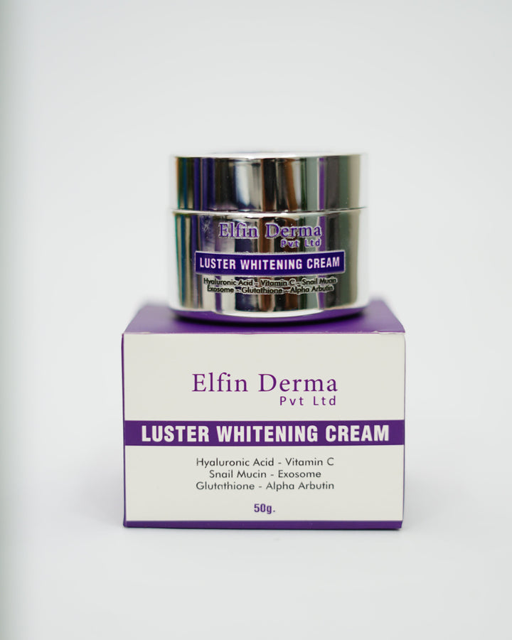 Luster Whitening Cream packaging on a white background