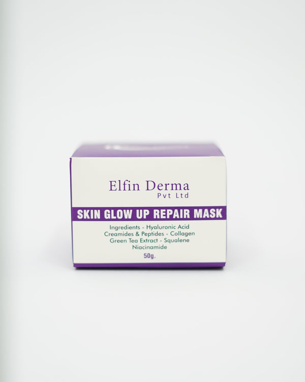 Elfin Derma repair mask packaging on a white background